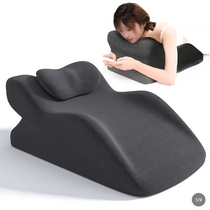 Almohada para quienes duermen boca abajo