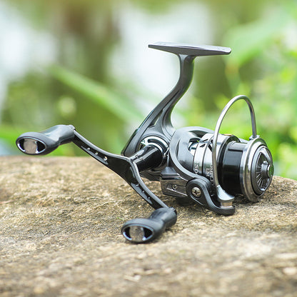 Metal Fishing Reel with Dual Grip for Light Tackle