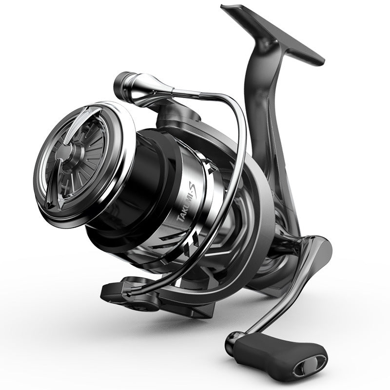 Metal Fishing Reel with Dual Grip for Light Tackle