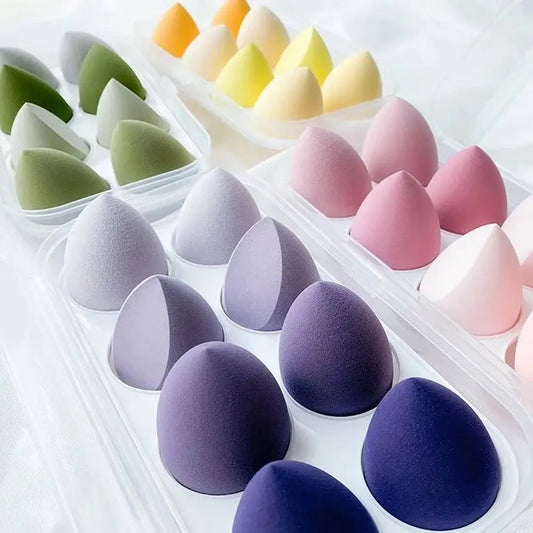 Redesign makeup blender sponge with soft, rounded shape for seamless foundation and makeup application.